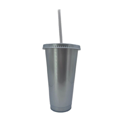Vaso con popote 24oz solidos